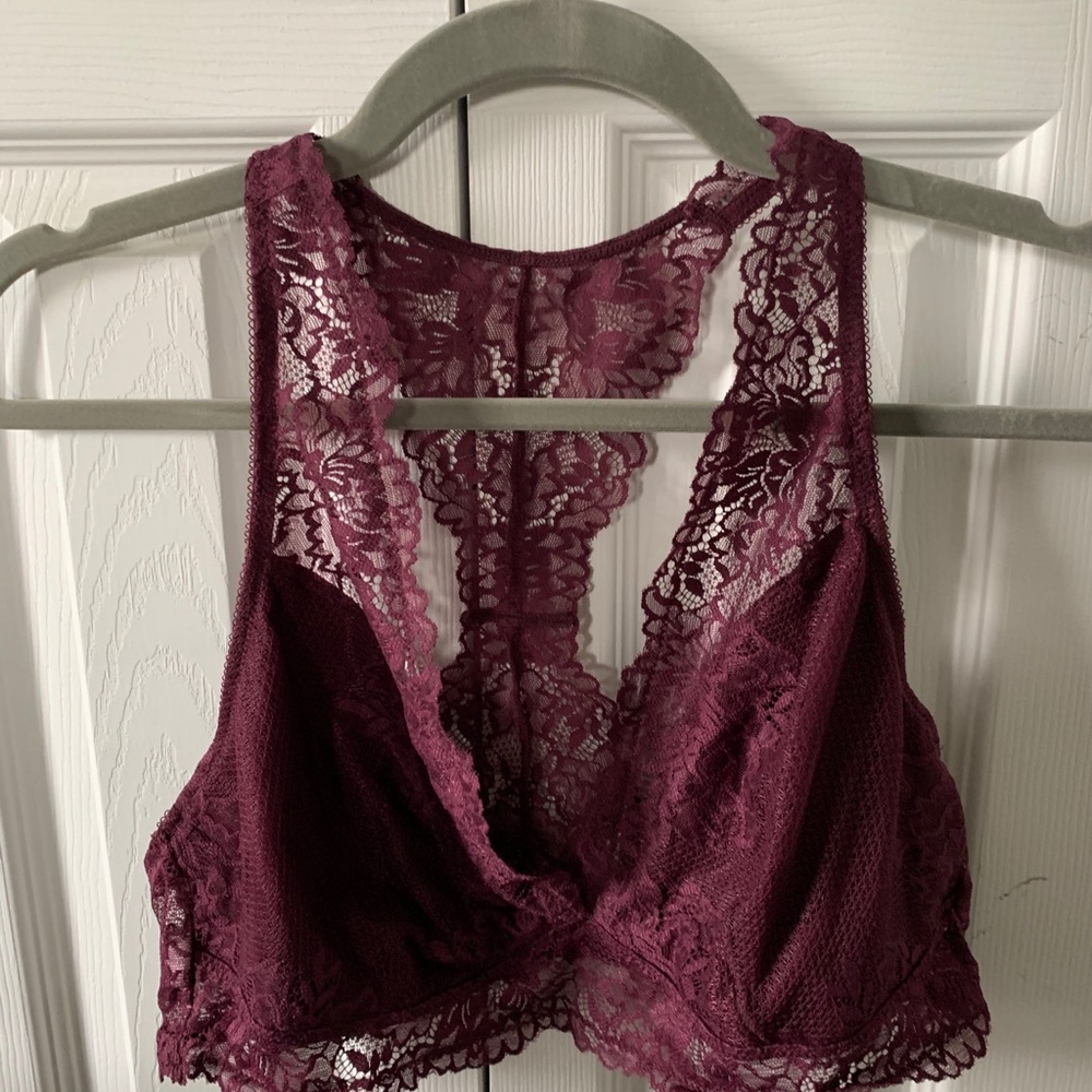 Lace racer back bralette